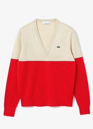 Гарний якісний светр з натуральної бавовни lacoste, оригінал