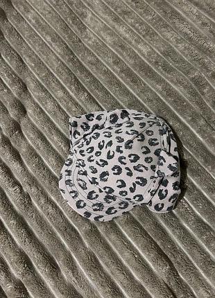 Кепка дитяча з вушками леопард б/у 🐆 48-50 см / мінім.замовлення 200 грн або +30 грн до товару