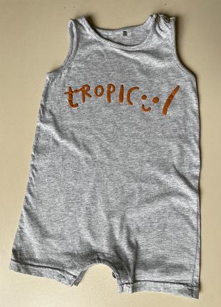 Ромпер tropic пісочник літній костюмчик 12-18міс 12міс 18міс 80см 86см