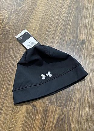 Чоловіча шапка under armour storm launch оригінал водовідштовхуюча чорна