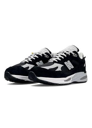 Чоловічі кросівки new balance 991v2 black white
