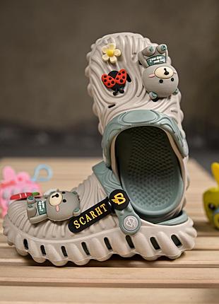 Children's crocs teddy grey 4