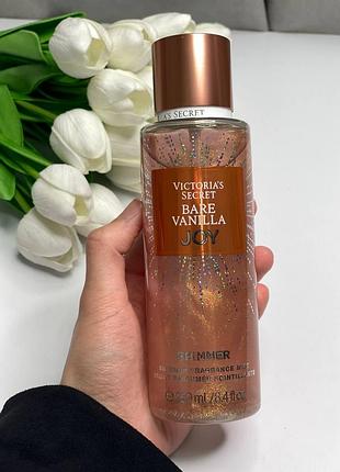 Парфюмированный спрей для тела shimmer bare vanilla joy victorias secret 250ml