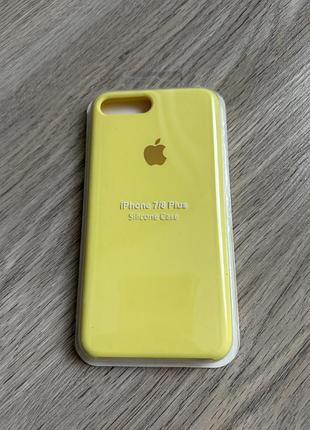 Чохол для iphone 7/8 plus жовтий