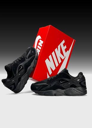 Мужские кроссовки nike air huarache all black