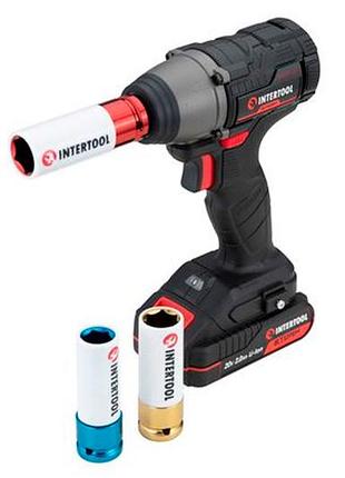 Ve набор ударных головок intertool new version для алюминиевых дисков 17x19x21мм 1/4 дюйма цветные тор n6w_ver 7