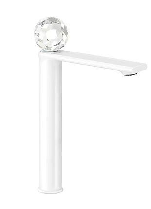 Змішувач для умивальника високий mone deluxe 27002w dream crystal white