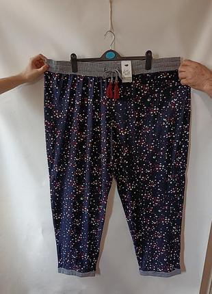 Женские пижамные штаны хлопок 3xl-4xl