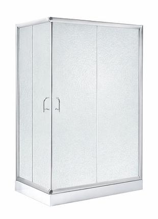 Душова кабіна lidz wawel sc100x80.sat.low.fr, скло frost 5 мм + lidz душовий піддон kapielka st100x80х14