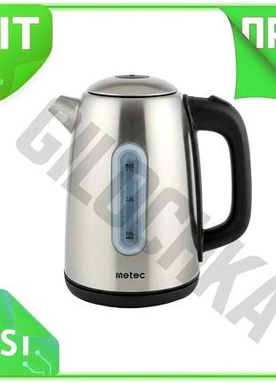 Ve электрочайник нержавеющий metec 1,7л new version для кипячения воды чайник с автоотключением и защи n6w_ver