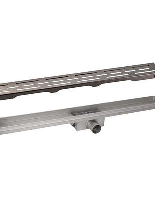 Комплект qtap taurus fd800 (pvd) линейный трап из нержавеющей стали с сухим затвором 800 мм
