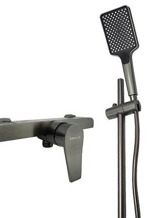 Змішувач для душової кабіни millz зі стійкою сірий mrs-al-e2-1(gray) 1/10