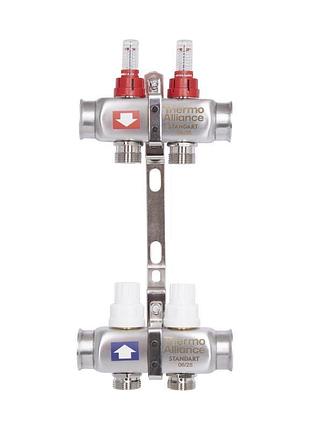 Колектор з витратомірами thermo alliance standart 1" 2 виходи sd0042