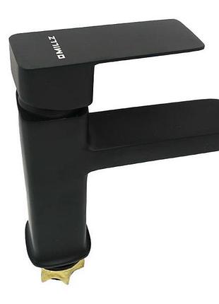 Змішувач для умивальника millz mrs-15-35-041 чорний матовий 1/10