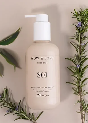 Освіжаючий шампунь для волосся схильного до жирності wow & love wow refresh shampoo 250 мл