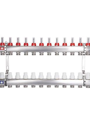 Коллектор с расходомерами thermo alliance standart 1" 12 выходов sd00412