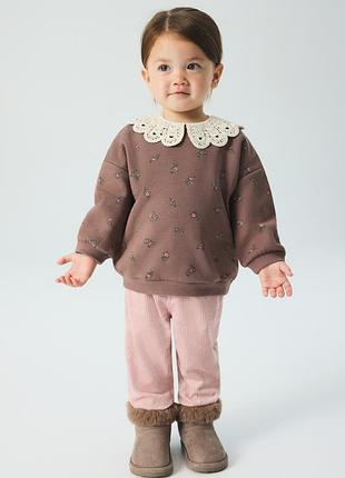 Хлопковые вельветовые брюки h&amp;m 9753
