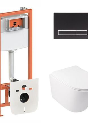 Готовое решение qtap для ванной комнаты: подвесной унитаз swan ultra quiet 485x360x320 + комплект инсталляции nest 4 в 1 (линейная