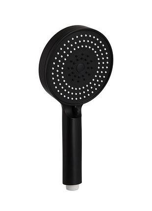 Лейка для ручного душа qtap rucni d 130 мм округлая qtruc125blm45951 black matt