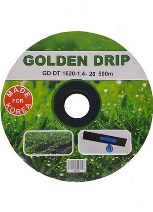 Golden drip крап. стрічка з пл. емітером 1620-1.4-20 500м (корея)