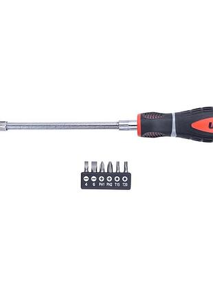Викрутка з гнучким валом + біти 6шт s2 profi ultra (4000702)