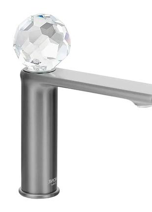 Умивальник змішувач dream crystal 27001gg gun grey