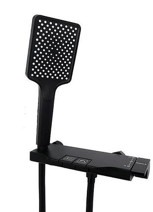 Змішувач для душової кабіни millz чорний mrs-al-e3(black) 1/10