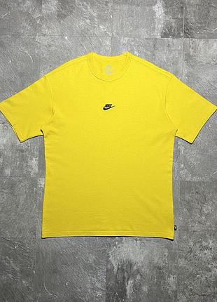 Футболка nike найн max 90 оверсайз oversize жовта щільна бавовна yellow tee чоловіча жіноча унісекс спортивна оригінал do7392-709 loose fit m l xl