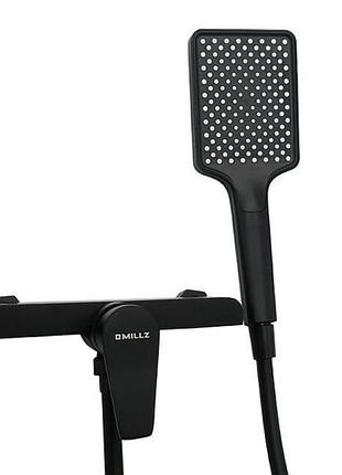 Змішувач для душової кабіни millz чорний mrs-al-e2(black) 1/10