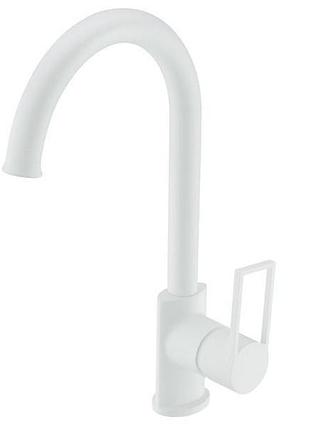 Змішувач для мийки, латунь,білий aim,dg06550 frosted white
