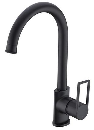 Змішувач для мийки, латунь,чорний матовий aim,dg06550 black matte