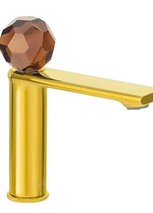 Умивальник змішувач dream crystal 27001gfb gold fb brown