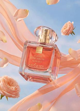 Жіноча парфумна вода тта radiance avon 50 мл today tomorrow always radiance троянда полуниця