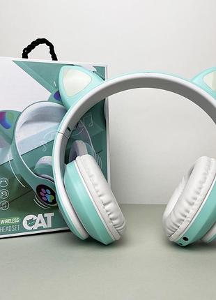 Беспроводные наушники cat ear rgb stn-28 (мятный)