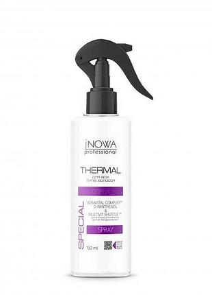 Спрей-термозащита jnowa professional thermal с d-пантенолом и рициновым маслом, 180 мл