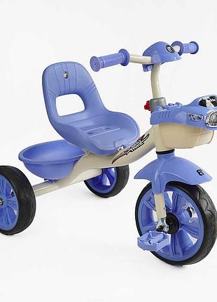 Велосипед 3-х колісний bs-60811 "best trike" (1) колеса eva переднє 10’’, заднє 8’’, сталева рама, укр. озвучування, кошик, в