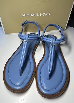 Босоніжки michael kors шкіряні босоніжки вʼєтнамки