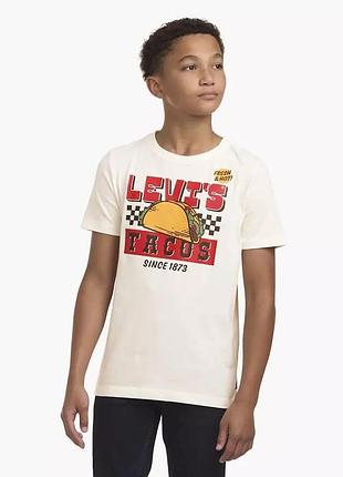 Дитяча футболка levi's з принтом fresh&amp;hot tacos