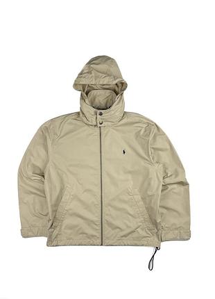 Вітровка чоловіча polo ralph lauren вінтаж бежева m-l