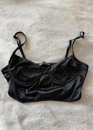 Топ чорний zara