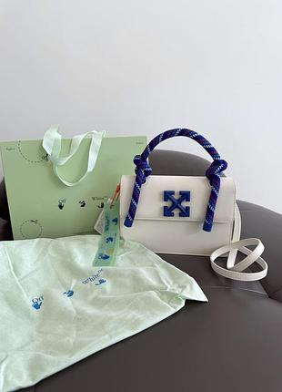 Off white x virgil abloh | white/blue premium 21.5x15x8