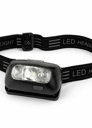 Фонарь налобный аккумуляторный b3 / led / usb зарядка / mini headlamp / для кемпинга, рыбалки, ремонта