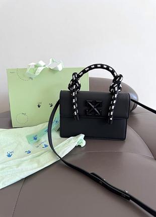 Off white virgil abloh | gummy jitney black / white 21.5x15x7