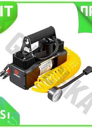 Ve автомобільний компресор intertool двоциліндровий new version 10 бар 85 л/хв для накачування шин та n6w_ver