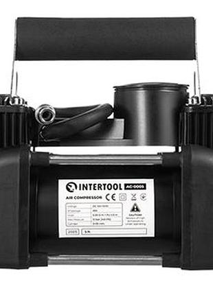 Ve автомобильный компрессор intertool двухцилиндровый new version 10 бар 85 л/мин для накачки шин и ко n6w_ver 7