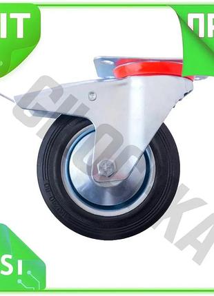 Ve опора колесная fzb 150 new version мм черная с фиксатором платформа для мебели и техники роликовая n6w_ver