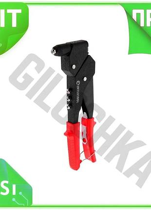 Ve заклепочник intertool 290 мм new version ручной заклепочный пистолет для соединения металла и пласт n6w_ver