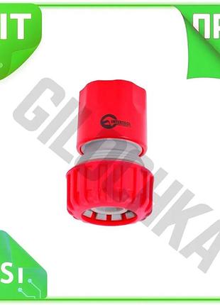 Ve коннектор для шланга intertool new version 1/2'' х 3/4'' пластиковый соединитель для системы полива n6w_ver