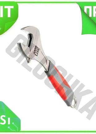 Ve ключ разводной intertool 250 new version мм захват для слесарных работ с никелевым покрытием обрези n6w_ver