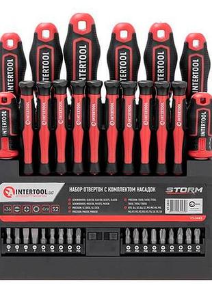 Ve набор отверток intertool 36 new version ед ph sl t с битами storm для мастеров и домашних работ про n6w_ver 6